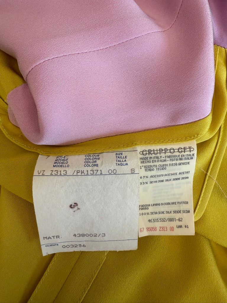 Valentino SS1998 Colorblock Twisted Cutout Gown