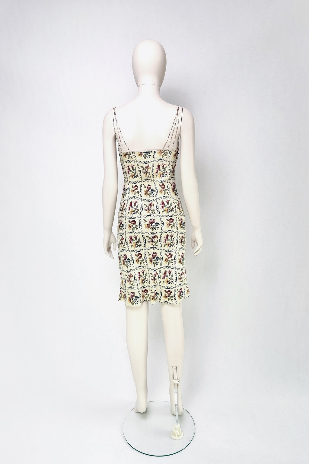 Christian Dior FW1999 needlepoint damask silk dress by John Galliano 