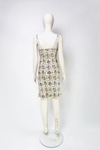 Christian Dior FW1999 needlepoint damask silk dress by John Galliano 
