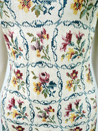 Christian Dior FW1999 needlepoint damask silk dress by John Galliano 
fabric detail closeup