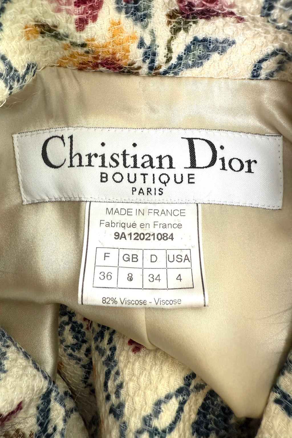 Dior by John Galliano FW1999 Fur Trimmed Needlepoint Jacket & Dress Set