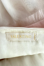 Valentino SS2007 Strapless Silk Top with Pink Bow organza valentino label