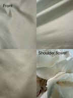 Valentino Sposa S/S 2007 Mikado gown with rosettes and bustle effect conditions. Valentino archival wedding dress bridal gown