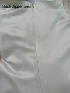 Valentino Sposa S/S 2007 Mikado gown with rosettes and bustle effect conditions. Valentino archival wedding dress bridal gown