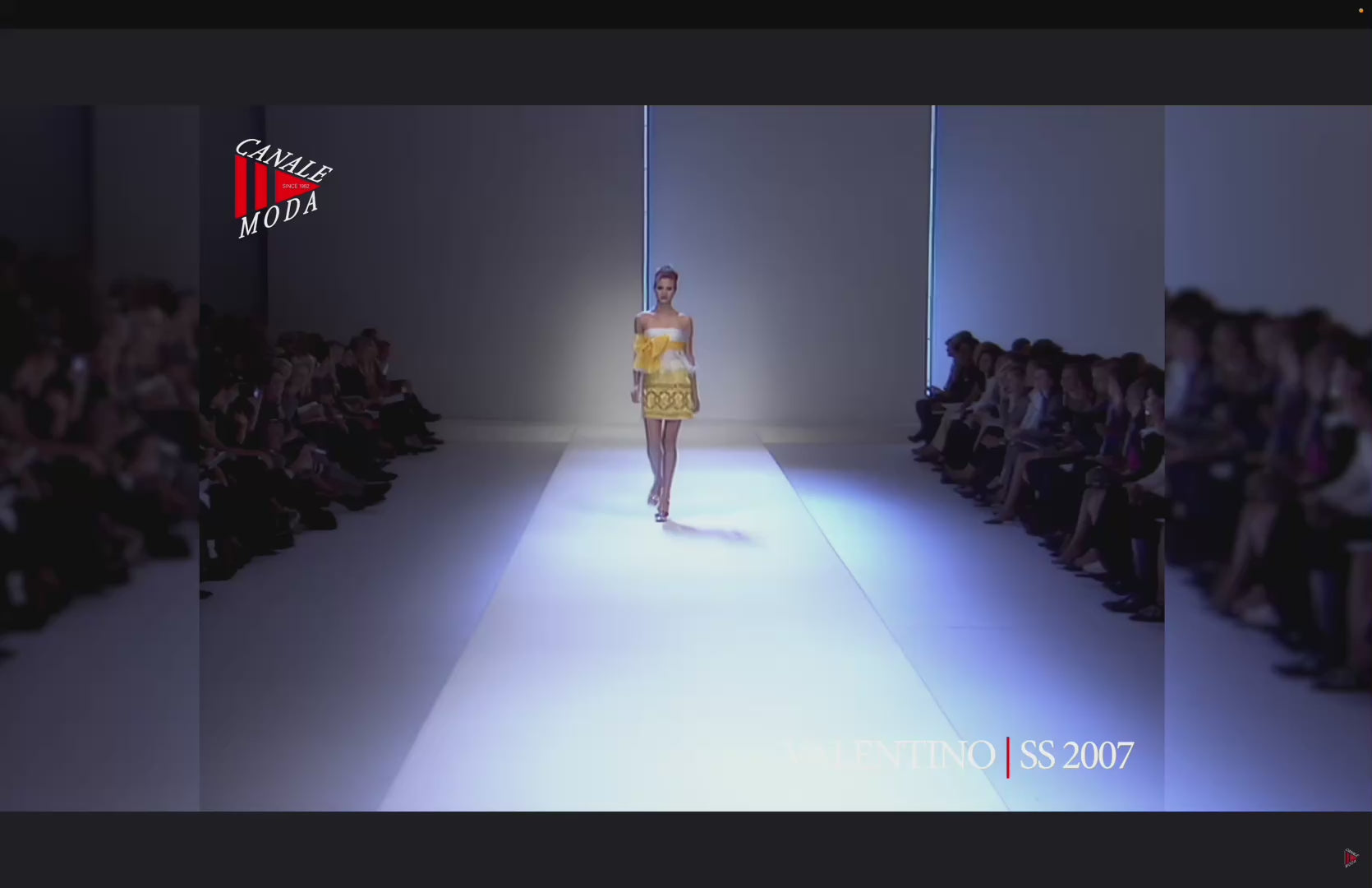 Valentino SS2007 Runway Yellow Organza Bow Peplum Top