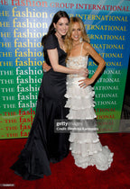 Valentino FW2003 ivory beaded gown — worn by Rachel Zoe at Night of Stars in 2006 with Anne Hathaway. Bridal, wedding